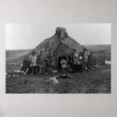 Eskimo Igloo Near Nome, Alaska-foto Poster (Voorkant)