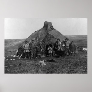 Eskimo Igloo Near Nome, Alaska-foto Poster