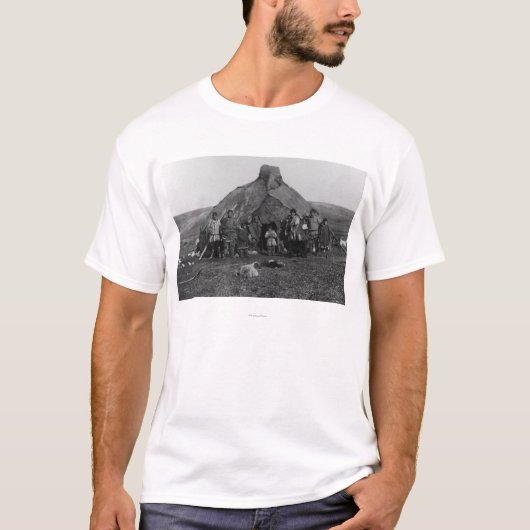 Eskimo Igloo Near Nome, Alaska-foto T-shirt (Voorkant)