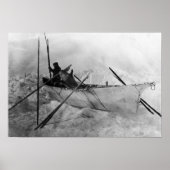 Eskimo in Boat gemaakt met Skins genaamd Omiak Poster (Voorkant)