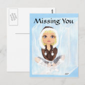 Eskimo in Ice Quantum Cutie die je mist Briefkaart (Voorkant / Achterkant)