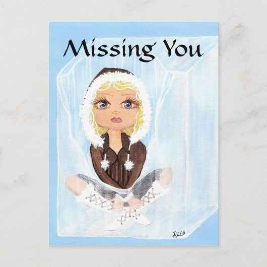 Eskimo in Ice Quantum Cutie die je mist Briefkaart (Voorkant)