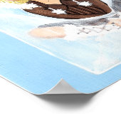 Eskimo in ijskwartaal poster (Hoek)