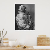 Eskimo Kayaker & Speelgoed Boat 1922 Poster (Keuken)