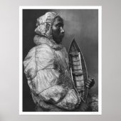 Eskimo Kayaker & Speelgoed Boat 1922 Poster (Voorkant)