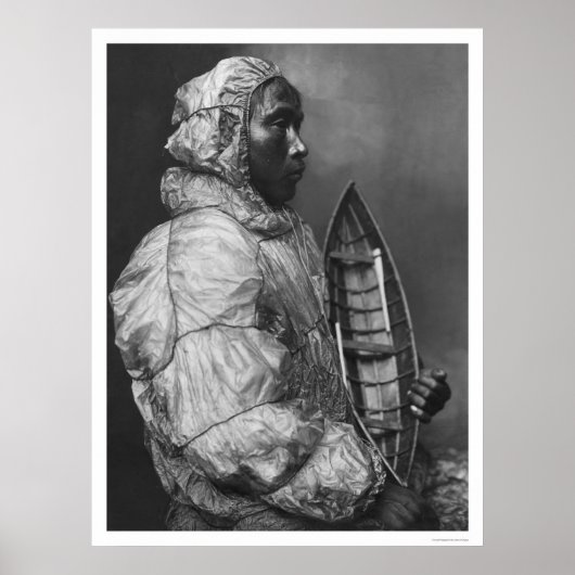 Eskimo Kayaker & Speelgoed Boat 1922 Poster (Voorkant)