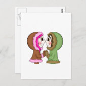eskimo kisses briefkaart (Voorkant / Achterkant)