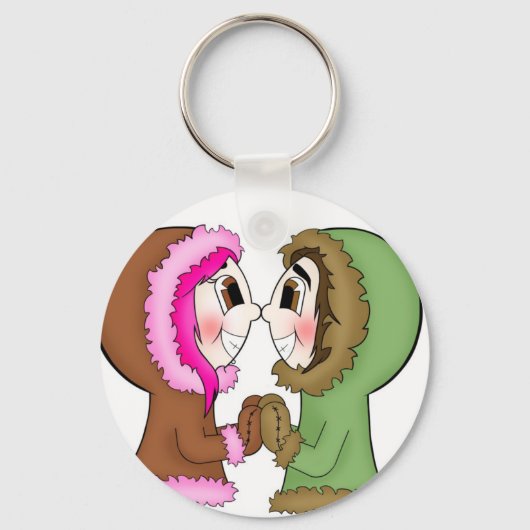 eskimo kisses sleutelhanger (Voorkant)