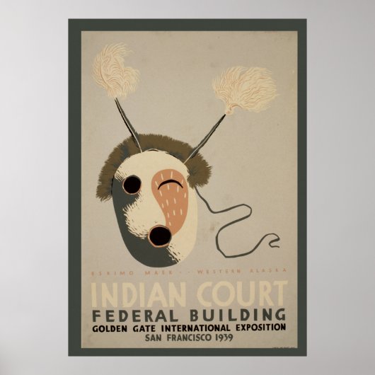 Eskimo Mask Golden Poster (Voorkant)