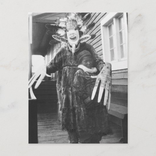 Eskimo Medicine Man, begin jaren 1900 Briefkaart (Voorkant)