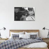 Eskimo Medicine Man en Sick Boy in Alaska Canvas Afdruk (Insitu (Slaapkamer))