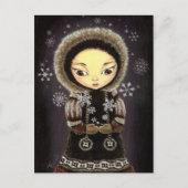 Eskimo-meisje Briefkaart (Voorkant)