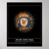 Eskimo Nebula 2392 Hubble Telescope Poster (Voorkant)