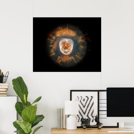 Eskimo Nebula (NGC 2392) Poster (Thuiskantoor)