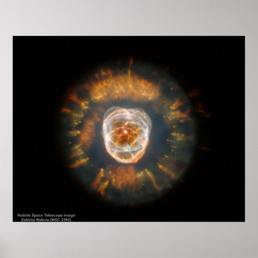 Eskimo Nebula (NGC 2392) poster (Voorkant)