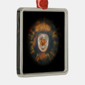 Eskimo Nebula Postcard Metalen Ornament (Rechts)