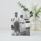 eskimo-paar briefkaart (Staand voorkant)