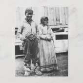 eskimo-paar briefkaart (Voorkant)