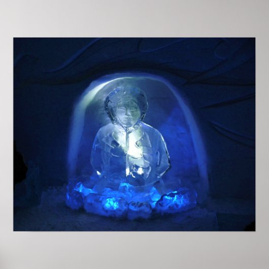 Eskimo Room in Hotel de Glace, Quebec, Canada Poster (Voorkant)