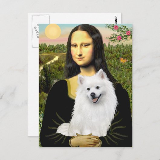 Eskimo Spitz 1 - Mona Lisa Briefkaart (Voorkant / Achterkant)