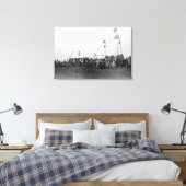 Eskimo-sport op Barrow, Alaska-foto Canvas Afdruk (Insitu (Slaapkamer))