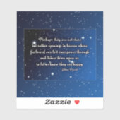 Eskimo spreekwoord - misschien zijn het geen sterr sticker (Vel)