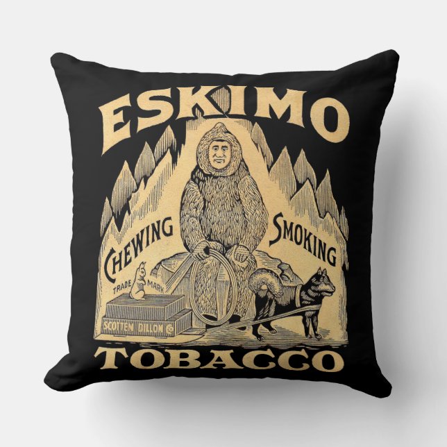 Eskimo Tobacco print Kussen (Voorkant)