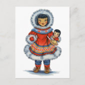  Eskimo traditionele kleding Briefkaart (Voorkant)