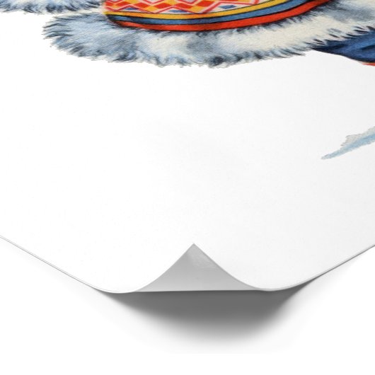  Eskimo traditionele kleding Poster (Hoek)