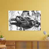 Eskimo Vrouw en Kind in Alaska Foto Canvas Afdruk (Insitu (Woonkamer))