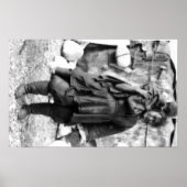 Eskimo Vrouw en Kind in Alaska Foto Poster (Voorkant)