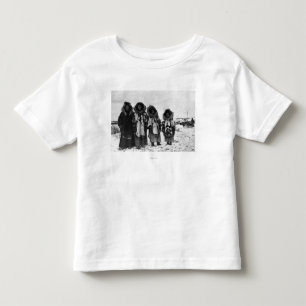 Eskimo-vrouwen op Alaska-foto Kinder Shirts