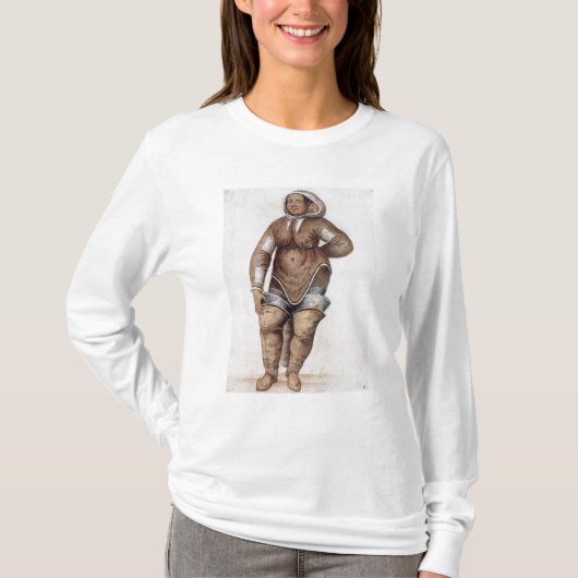 Eskimo Woman en Baby T-shirt (Voorkant)