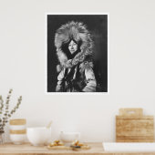 Eskimo Woman Wearing Fur Coat 1915 Poster (Keuken)