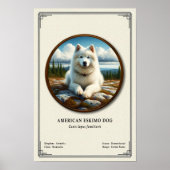 Eskimohond Dierkunde Serie Poster (Voorkant)