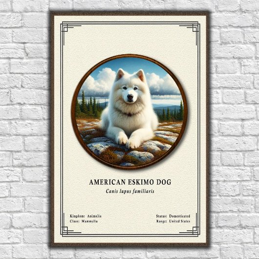 Eskimohond Dierkunde Serie Poster