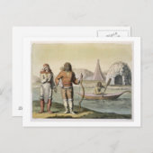 Eskimos uit Le Costume Ancien et Briefkaart (Voorkant / Achterkant)