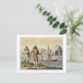 Eskimos uit Le Costume Ancien et Briefkaart (Staand voorkant)