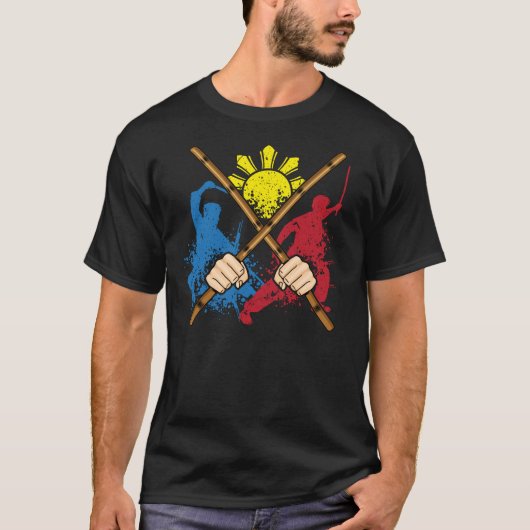 Eskrima Arni Kali Martial Art Gift T Shirt (Voorkant)