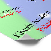 ESL Bright en kleurrijk multicultureel Poster (Hoek)