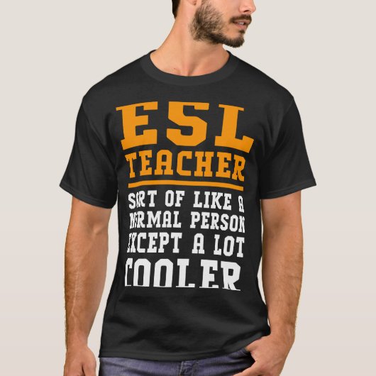 ESL Docent Definitie Engels Taaldocent T-shirt (Voorkant)