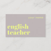 ESL Docent engelse tweede taal visitekaartje (Voorkant)