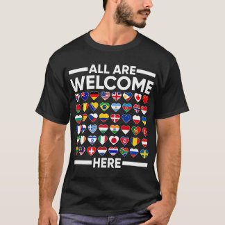 ESL-leraar allen zijn hier welkom voor werelden vi T-shirt