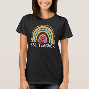 ESL-leraar Boho-regenboog terug naar school Apprec T-shirt