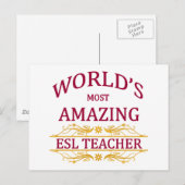 ESL-leraar Briefkaart (Voorkant / Achterkant)