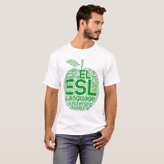 ESL Mannen Basic T-Shirt (Voorkant volledig)