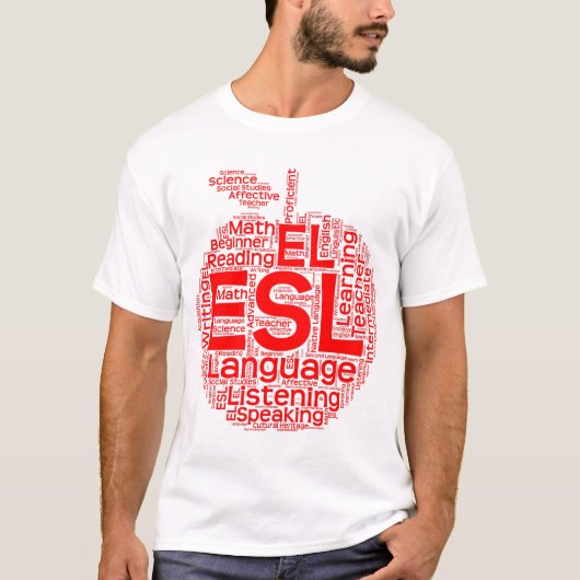 ESL Mannen Basic T-Shirt (Voorkant)