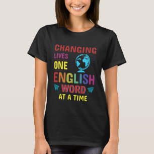 ESL-onderwijzende meertalige leraar ESL-leraar T-shirt