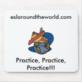 ESL Overal ter wereld Muismat (Voorkant)