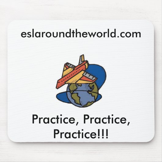 ESL Overal ter wereld Muismat (Voorkant)